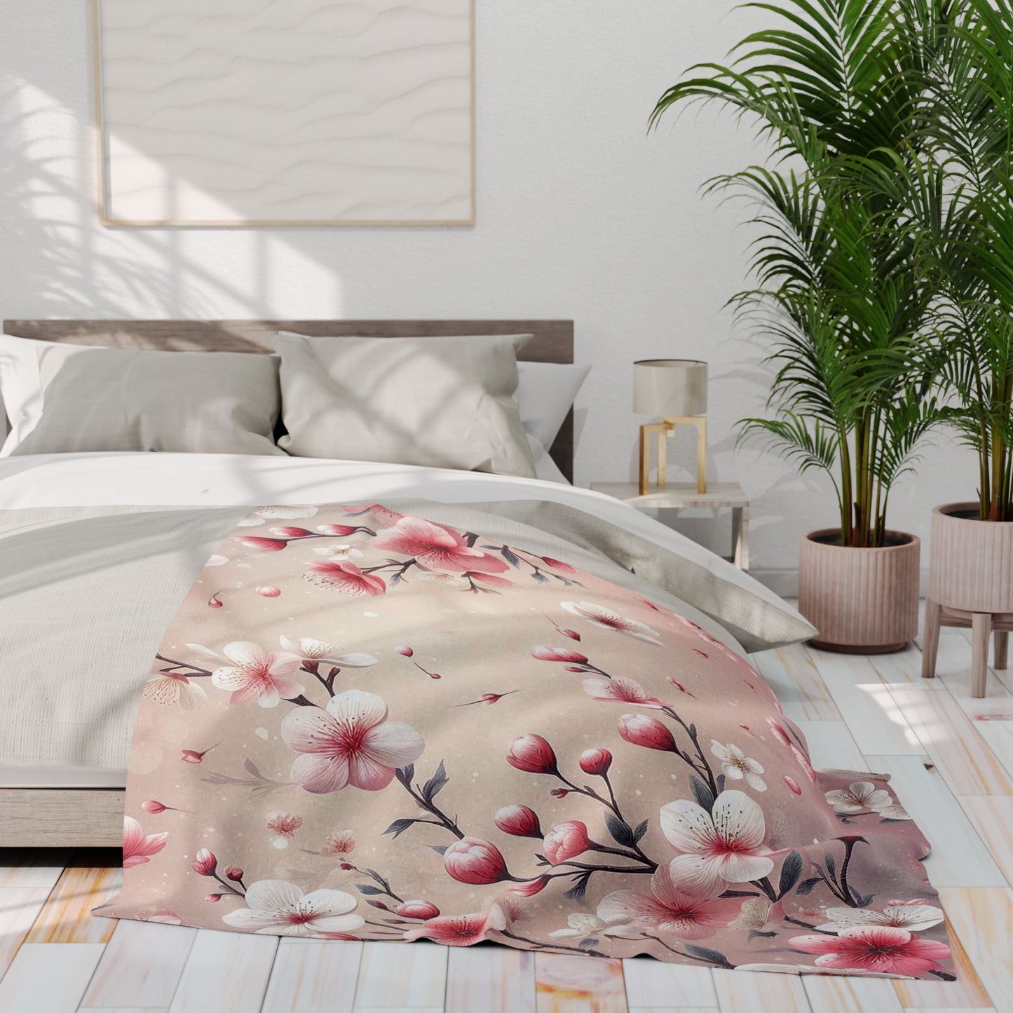 Blooming Cherry Blossoms | Arctic Fleece Blanket