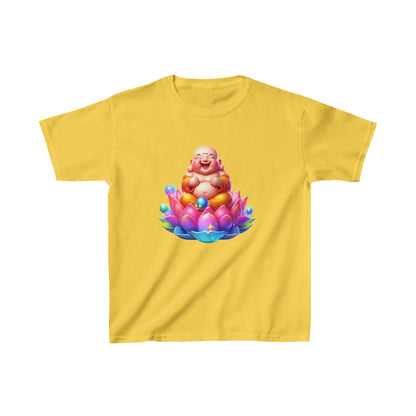 Camiseta de algodón pesado para niños Laughing Buddha