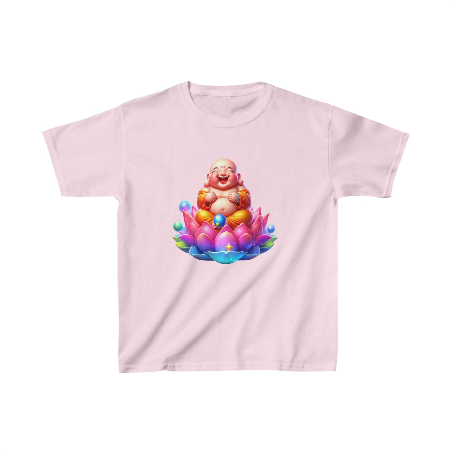 Camiseta de algodón pesado para niños Laughing Buddha