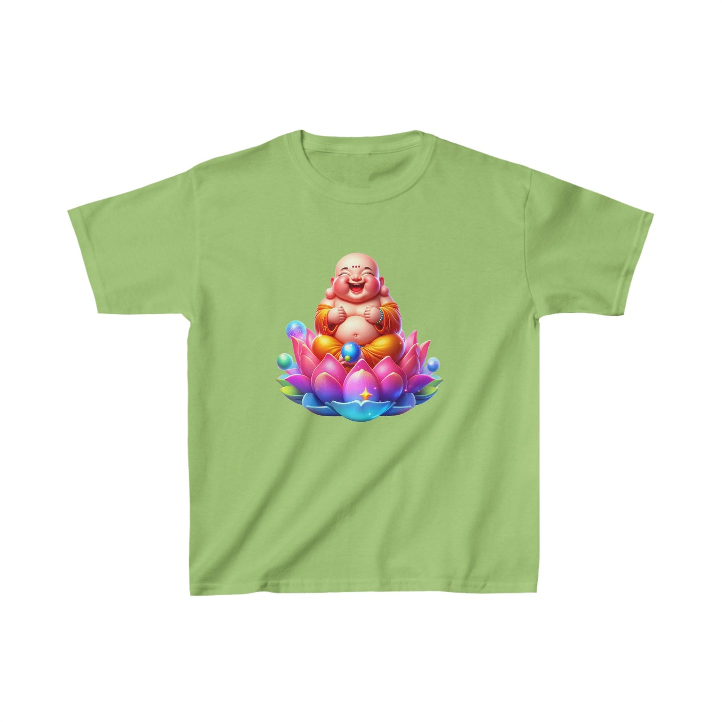 Camiseta de algodón pesado para niños Laughing Buddha