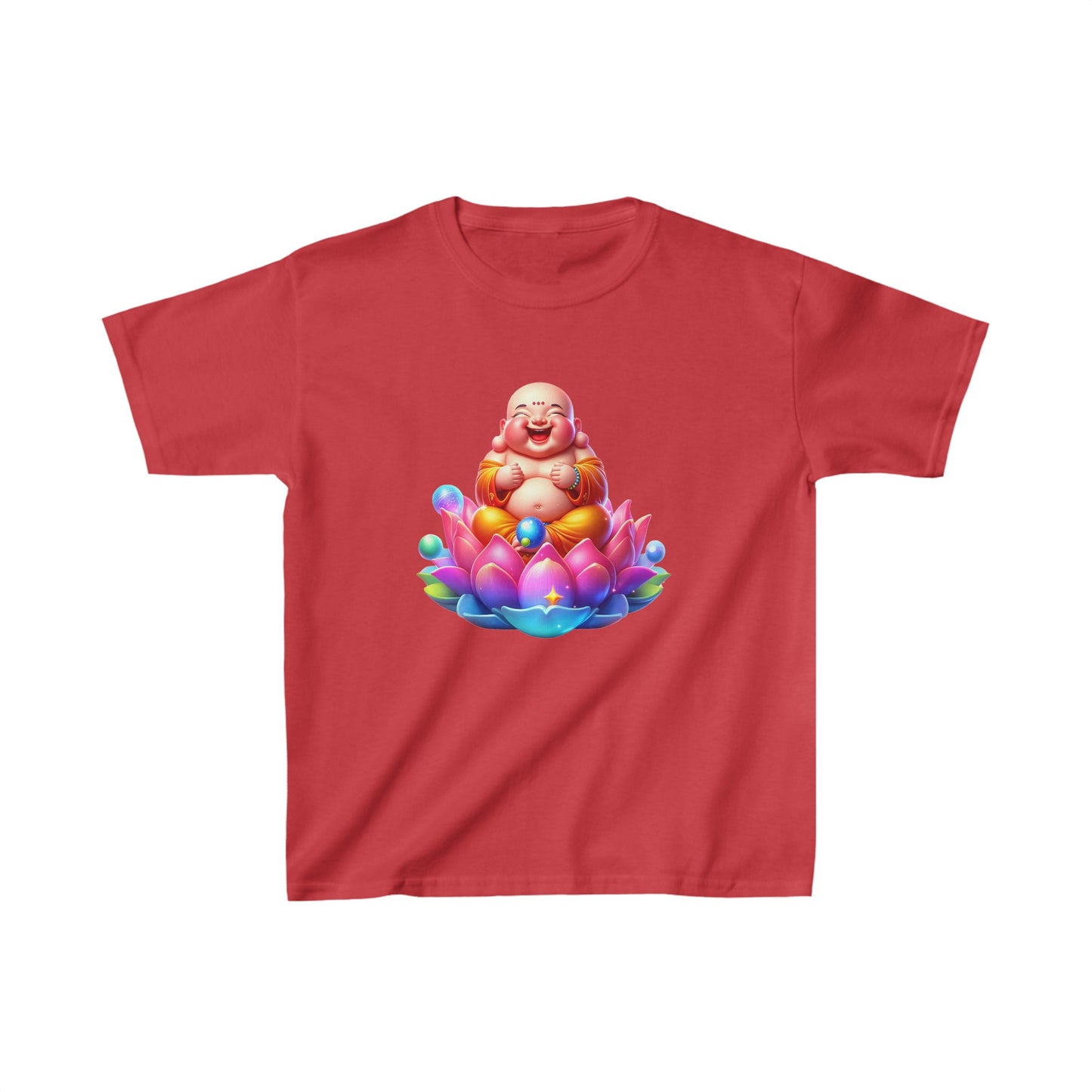 Camiseta de algodón pesado para niños Laughing Buddha