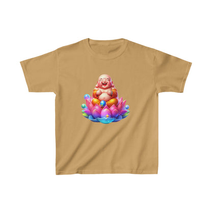 Camiseta de algodón pesado para niños Laughing Buddha