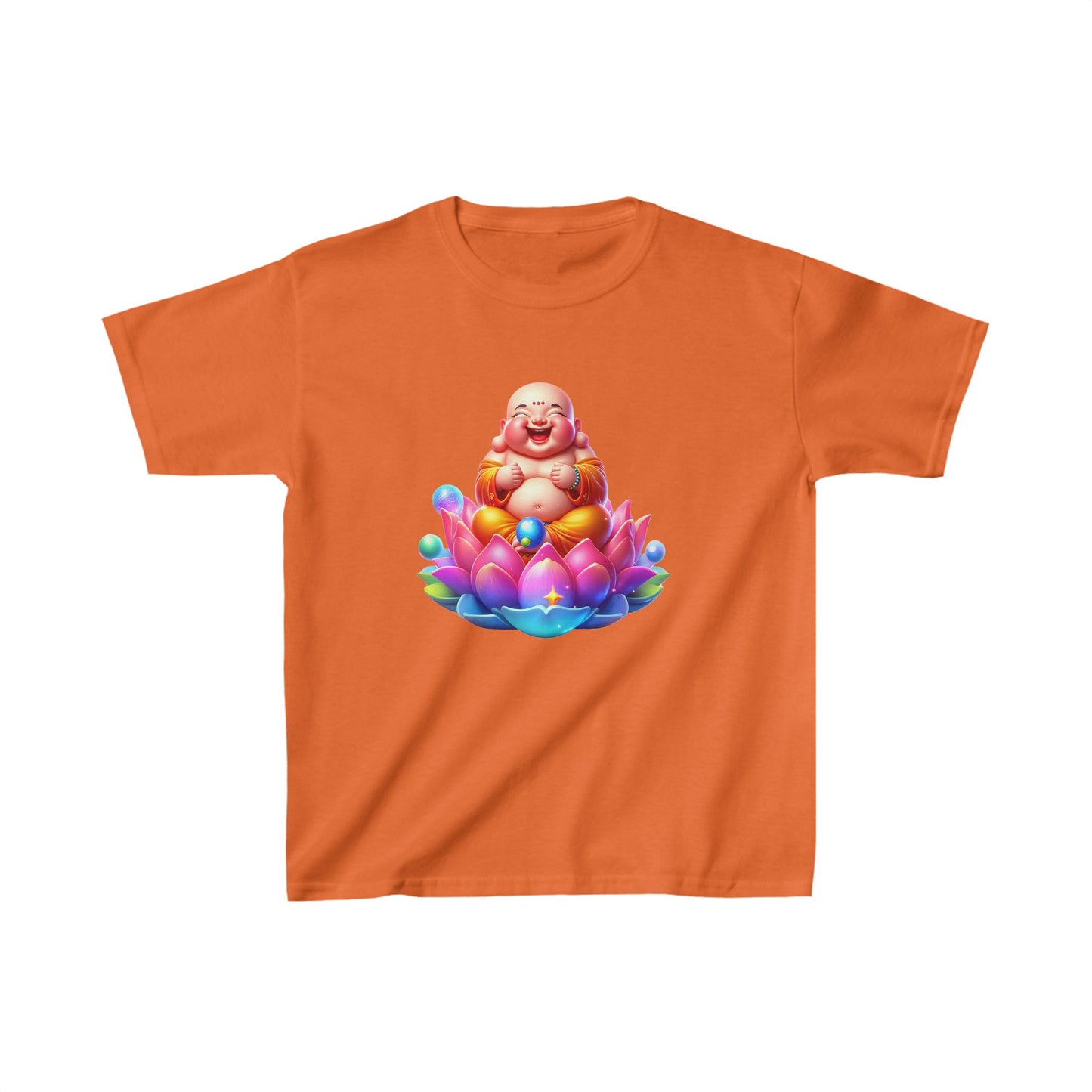 Camiseta de algodón pesado para niños Laughing Buddha