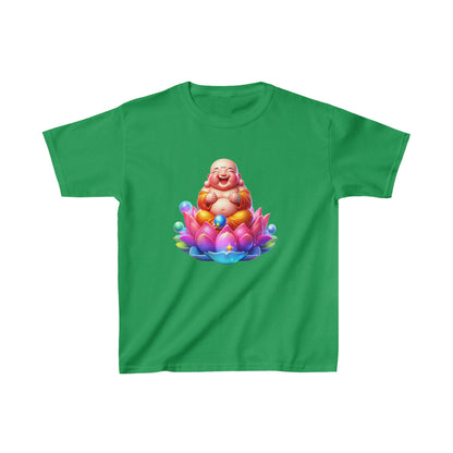 Camiseta de algodón pesado para niños Laughing Buddha