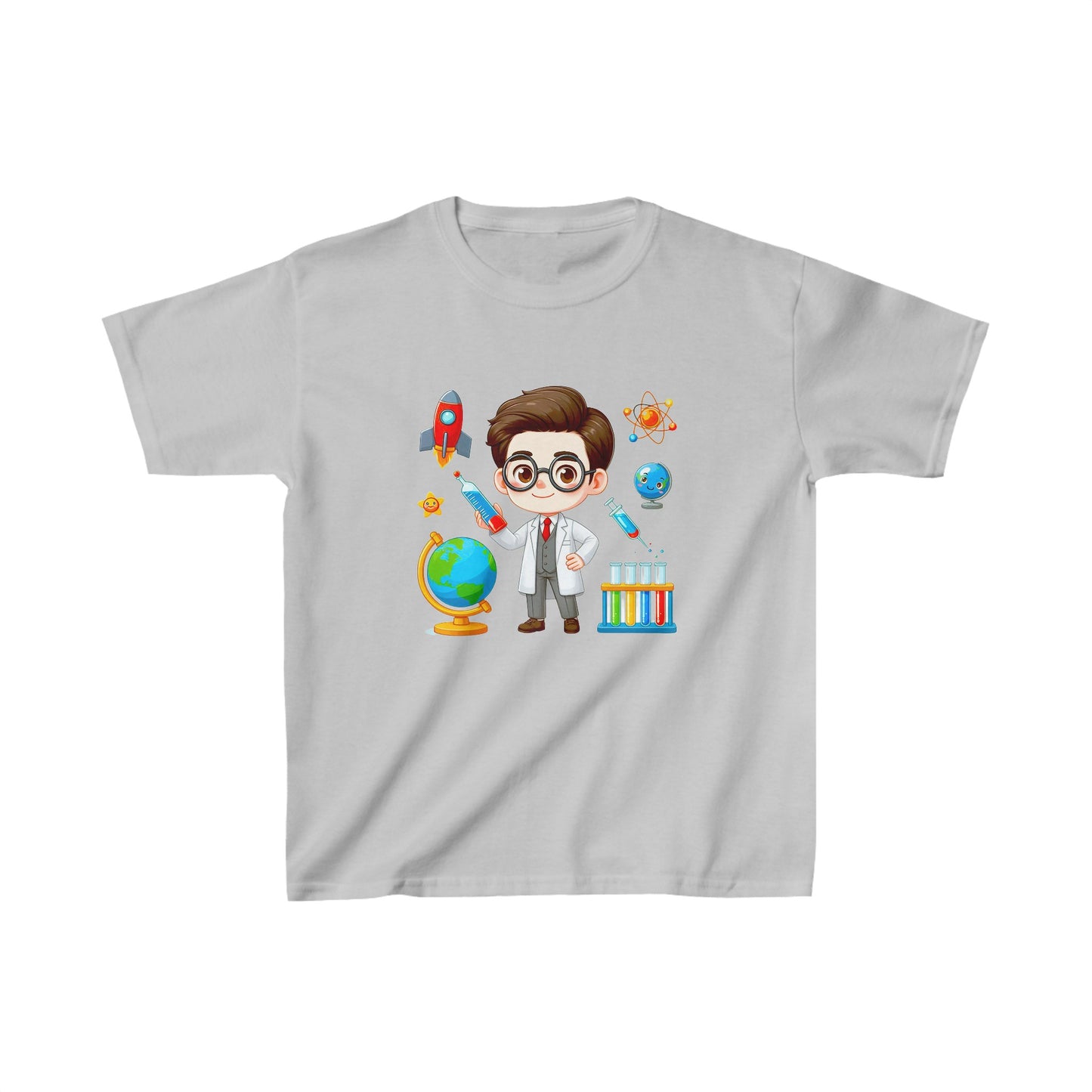 Garçon dans le laboratoire | T-shirt en coton épais™ pour enfants