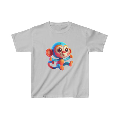 Camiseta de algodón pesado para niños Baby Monkey