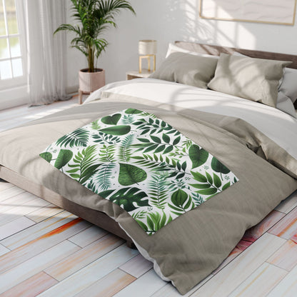 Fern, Palm and Other Leaves | Arctic Fleece Blanket