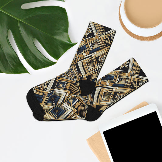 Elegant Art Deco Pattern | Comfortable Socks