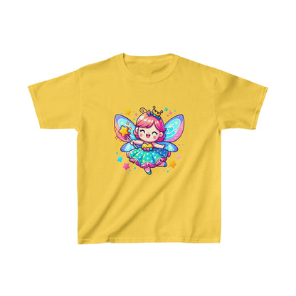 Hada animada | Camiseta de algodón pesado para niños