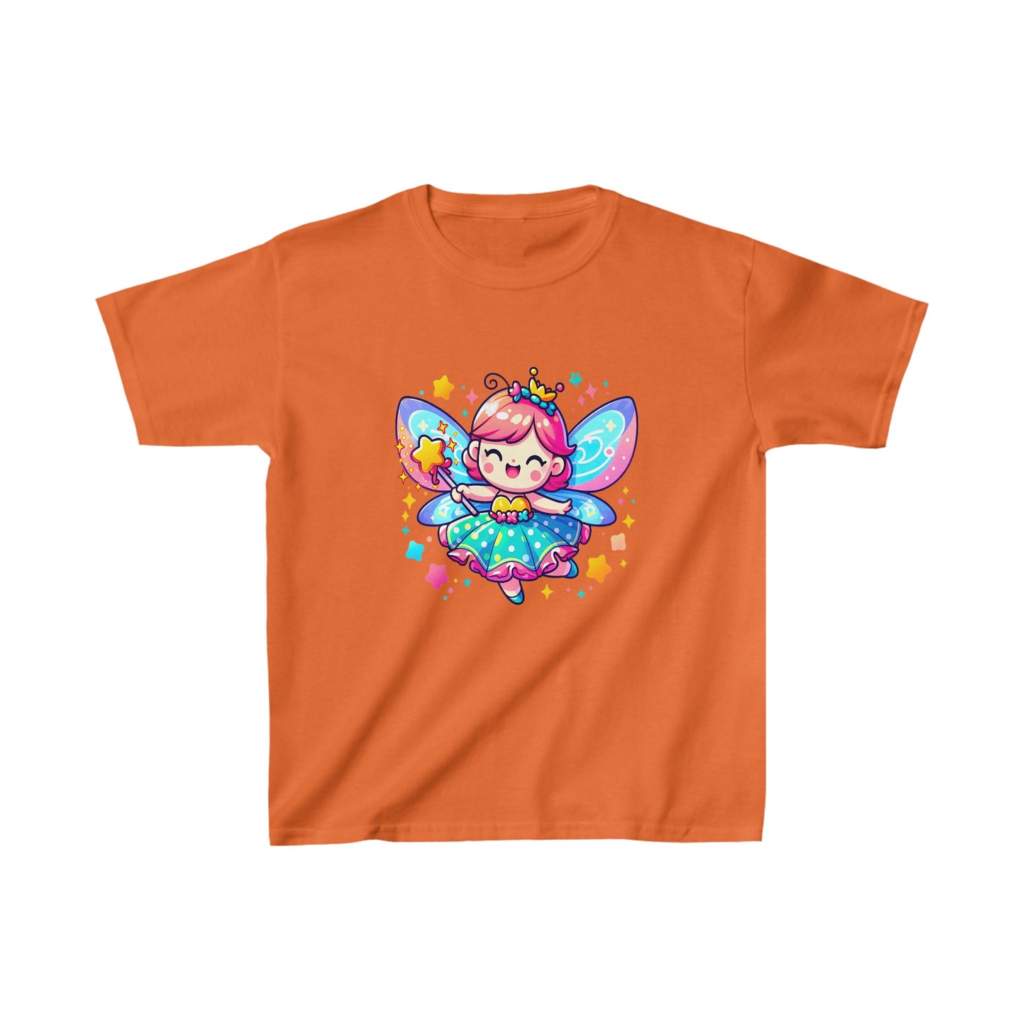 Hada animada | Camiseta de algodón pesado para niños