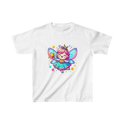 Hada animada | Camiseta de algodón pesado para niños