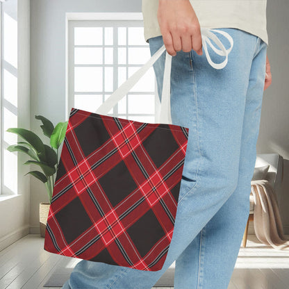 Red, Black Flannel Pattern | Tote Bag