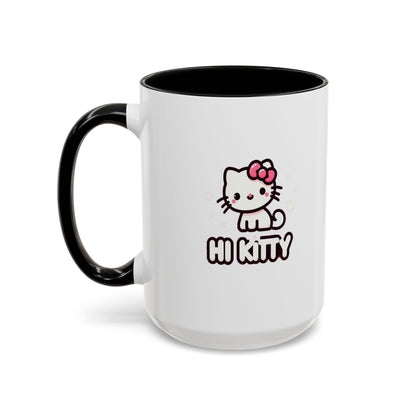 Taza de café con acento de Hi Kitty (11 oz y 15 oz)