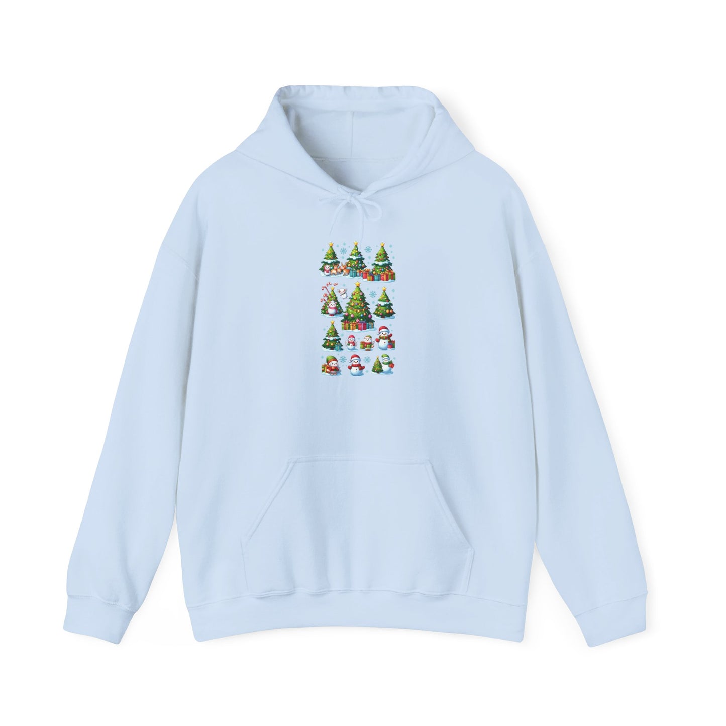 Christmas Trees and Snowmen | Unisex Heavy Blend™ Hooded Sweatshirt