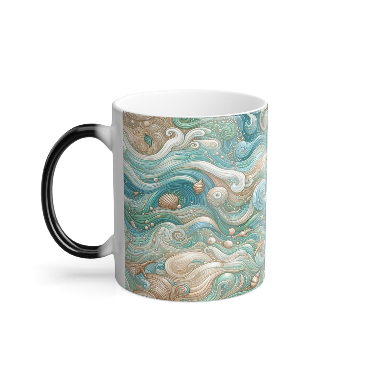 Beauté de l'océan en 3D | Tasse à changement de couleur, 11 oz