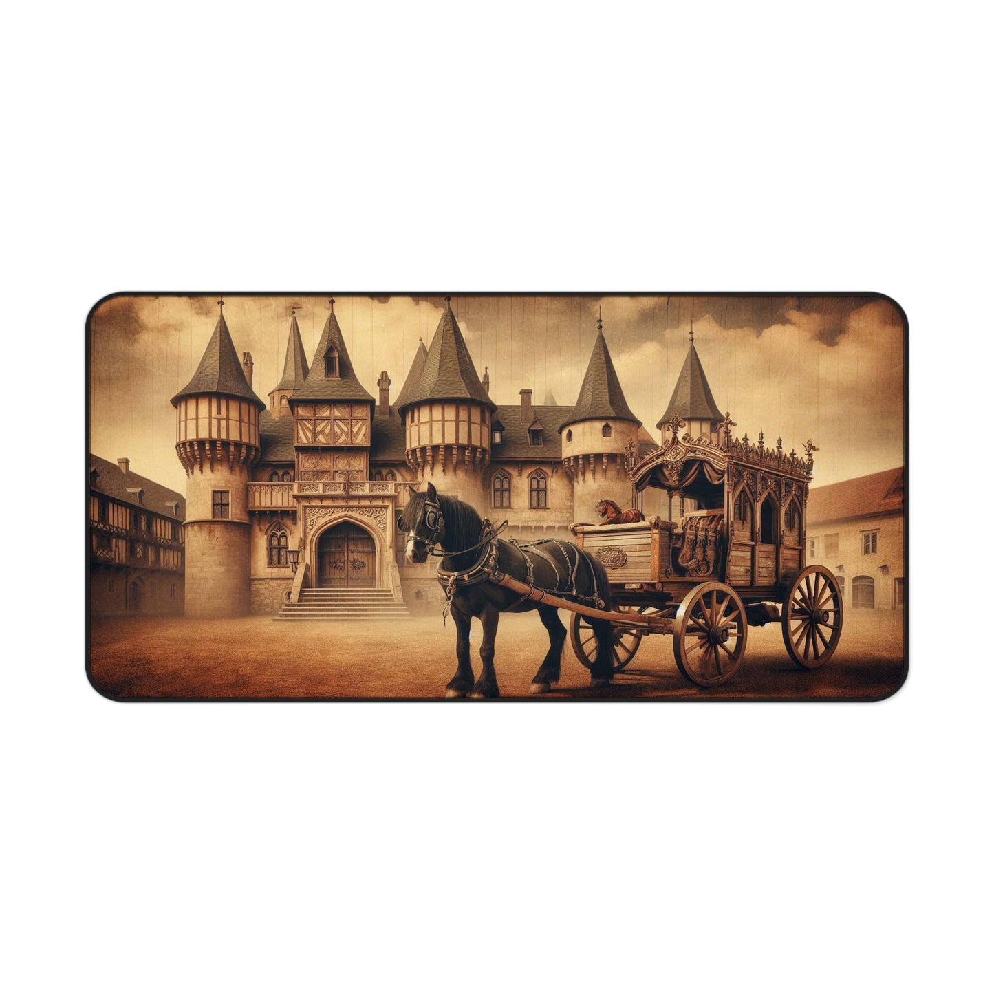 Vintage Castle | Desk Mat