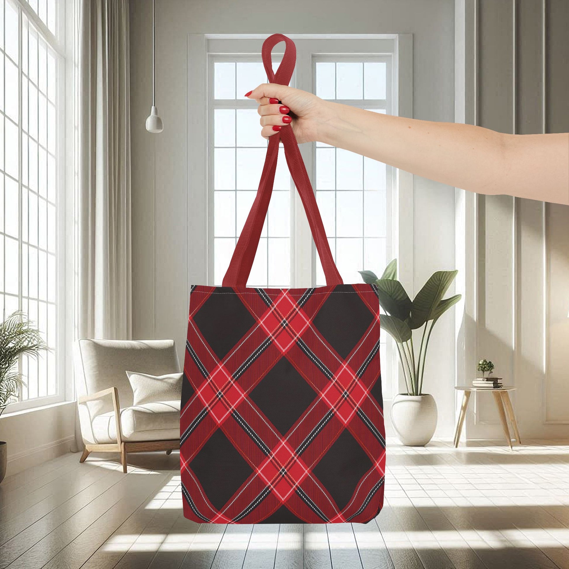 Red, Black Flannel Pattern | Tote Bag