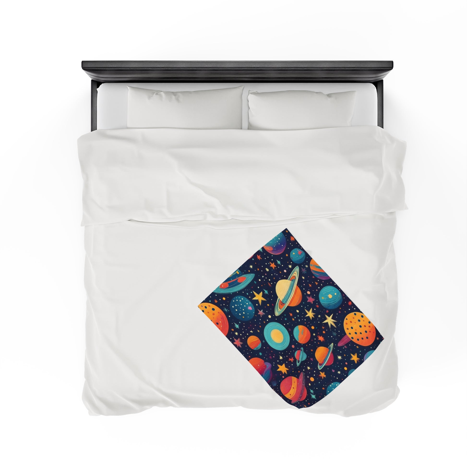 Planets And Galaxies | Kid's Velveteen Plush Blanket