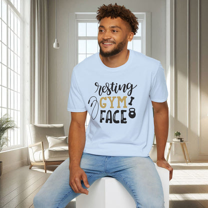 Cara de gimnasio descansando | Camiseta unisex suave