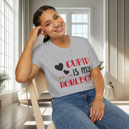 Cupidon est mon pote | T-shirt doux unisexe