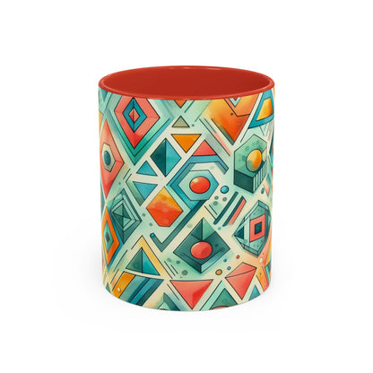 Abstract Geometric Pattern | Accent Coffee Mug (11oz)