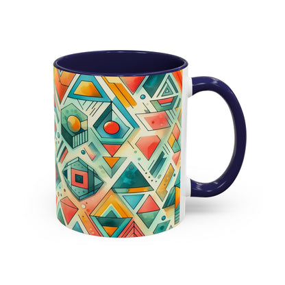 Abstract Geometric Pattern | Accent Coffee Mug (11oz)