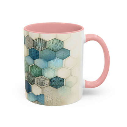 Calming Geometric Design | Accent Coffee Mug (11oz)