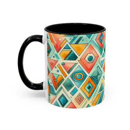 Abstract Geometric Pattern | Accent Coffee Mug (11oz)