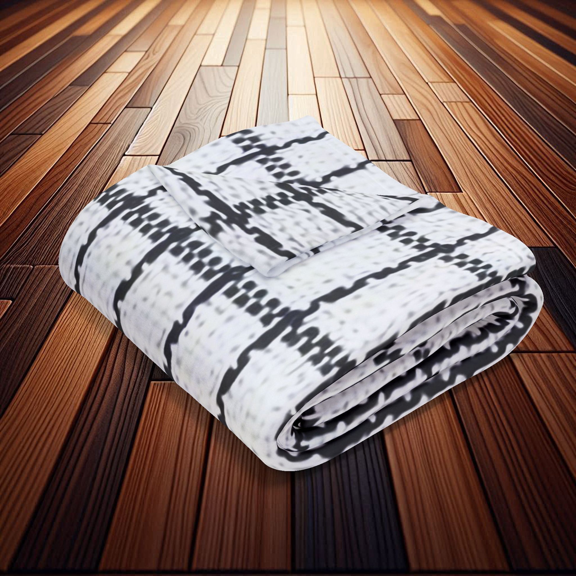 Graph Check Pattern | Arctic Fleece Blanket