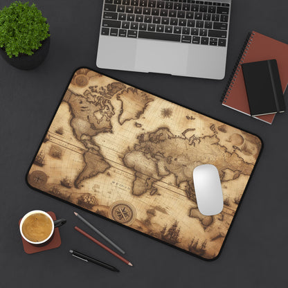 Vintage World Map | Desk Mat