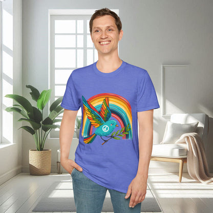 Oiseau de la paix | T-shirt doux unisexe