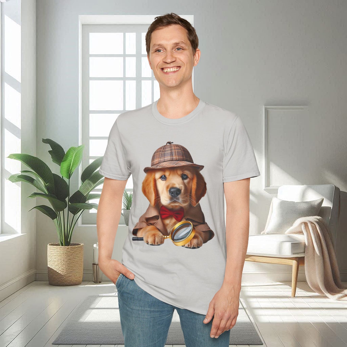 Detective Dog | Unisex Soft T-shirt