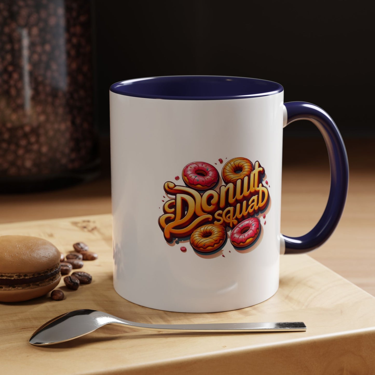 Taza de café con acento de Donut Squad (11 oz y 15 oz)