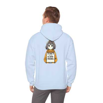 I'm Here to Avoid Friends | Unisex Heavy Blend™ Hooded Sweatshirt