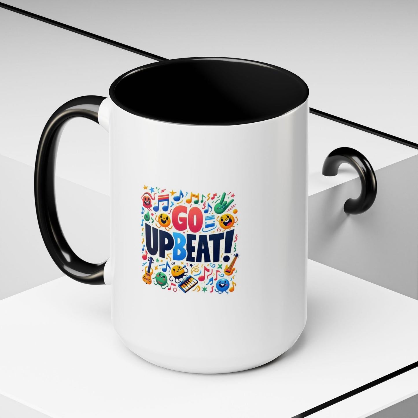 Go Upbeat! | Accent Coffee Mug (11, 15oz)