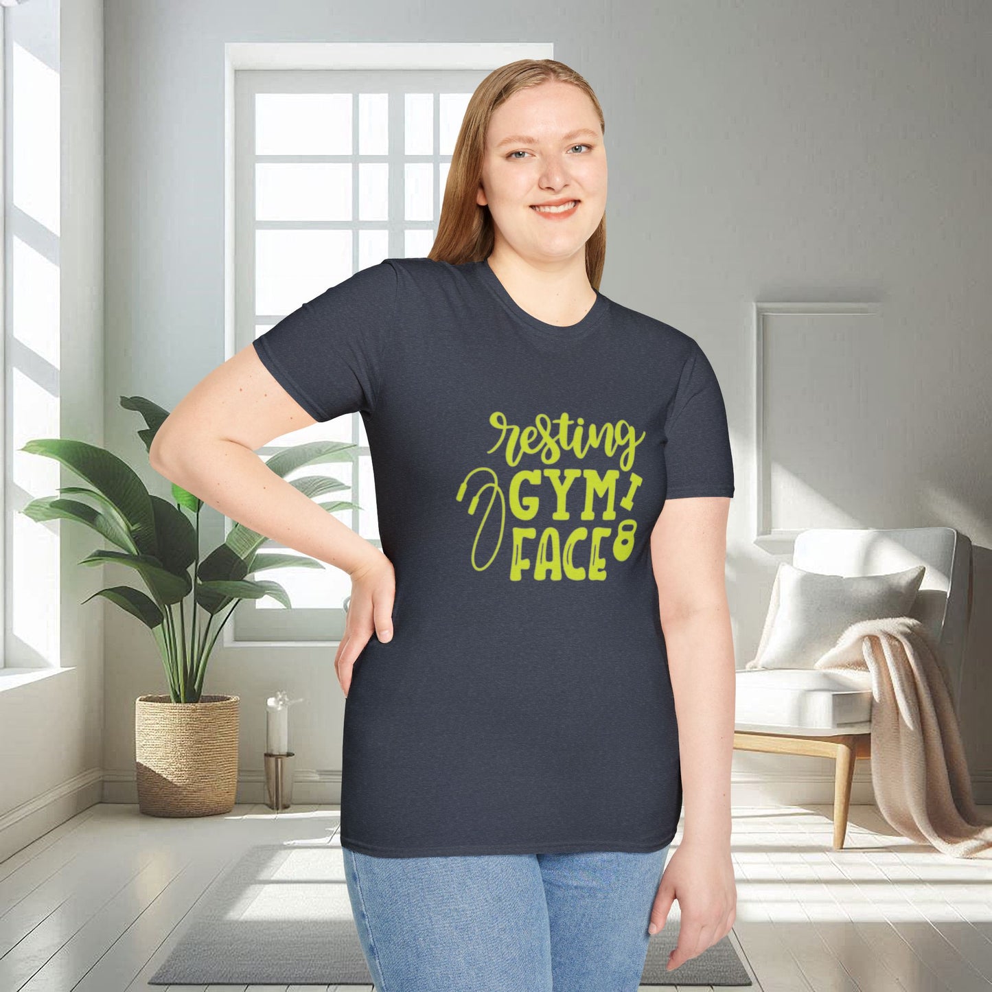 Resting Gym Face | T-shirt doux unisexe