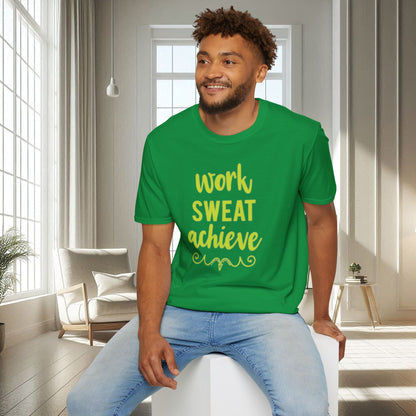 Work Sweat Achieve | T-shirt doux unisexe