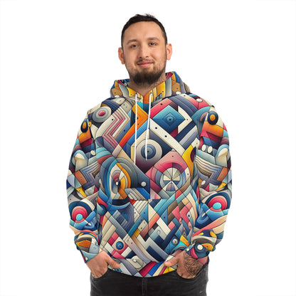 Sudadera unisex con diseño abstracto moderno y colorido