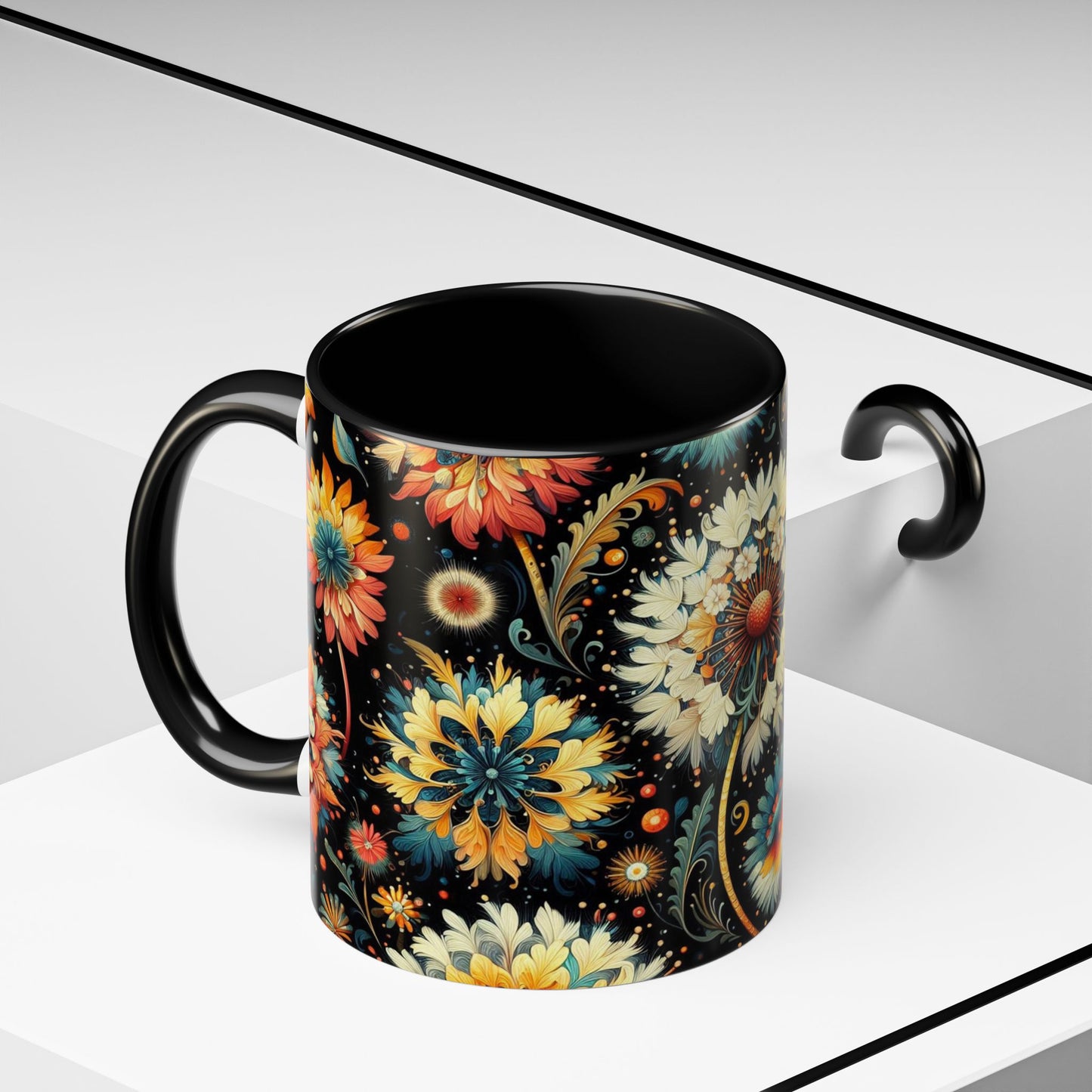 Vibrant Dandelions | Accent Coffee Mug (11oz)