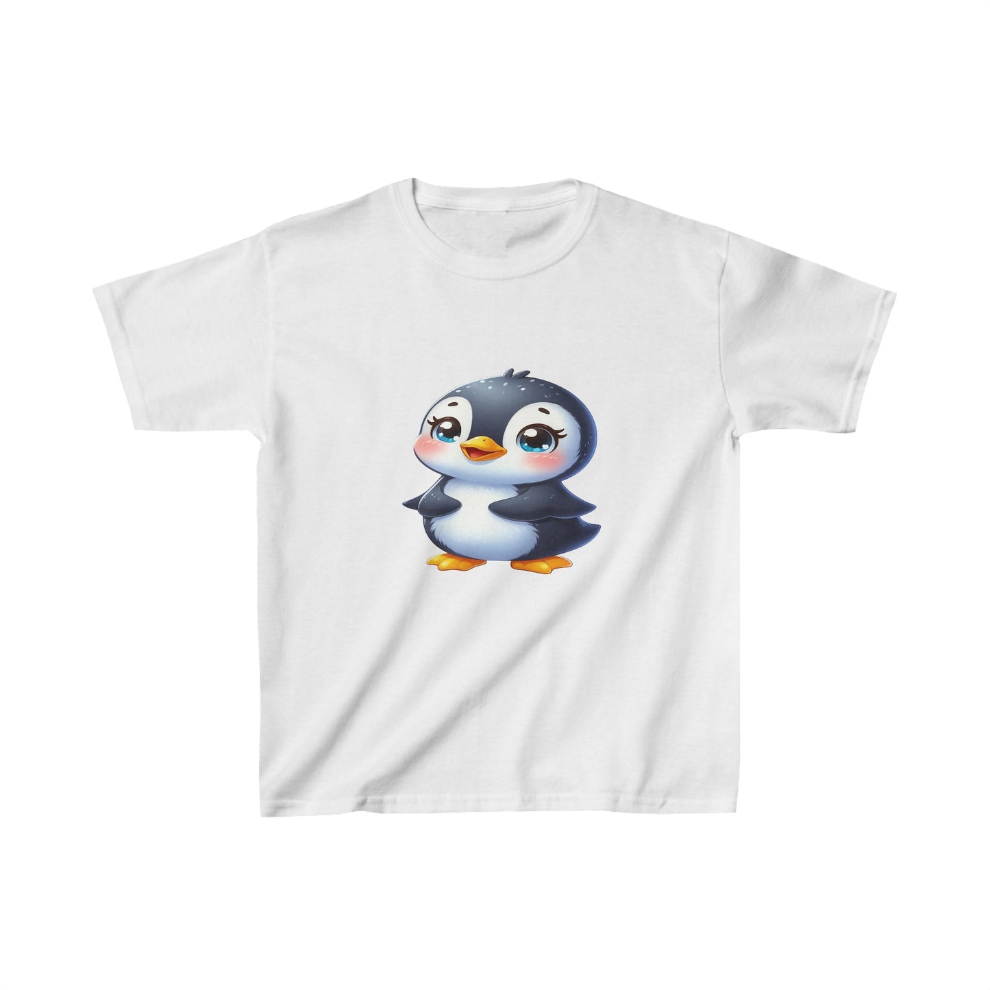 Camiseta de algodón pesado para niños Baby Penguin