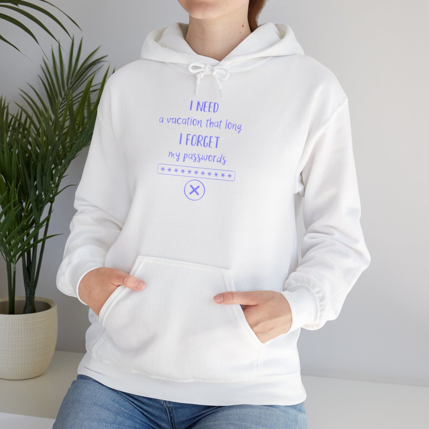 I Need A Vacation That Long | Unisex Heavy Blend™ Hooded Sweatshirt