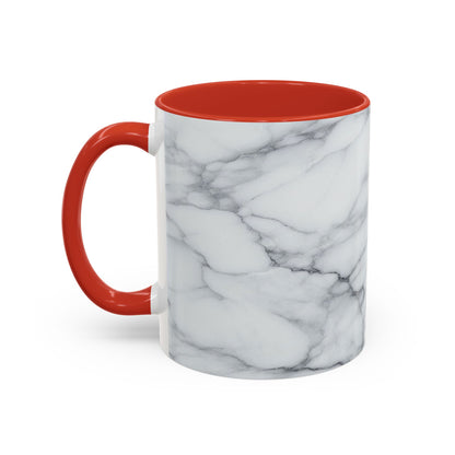 Motif en marbre | Tasse à café Accent (11 oz)