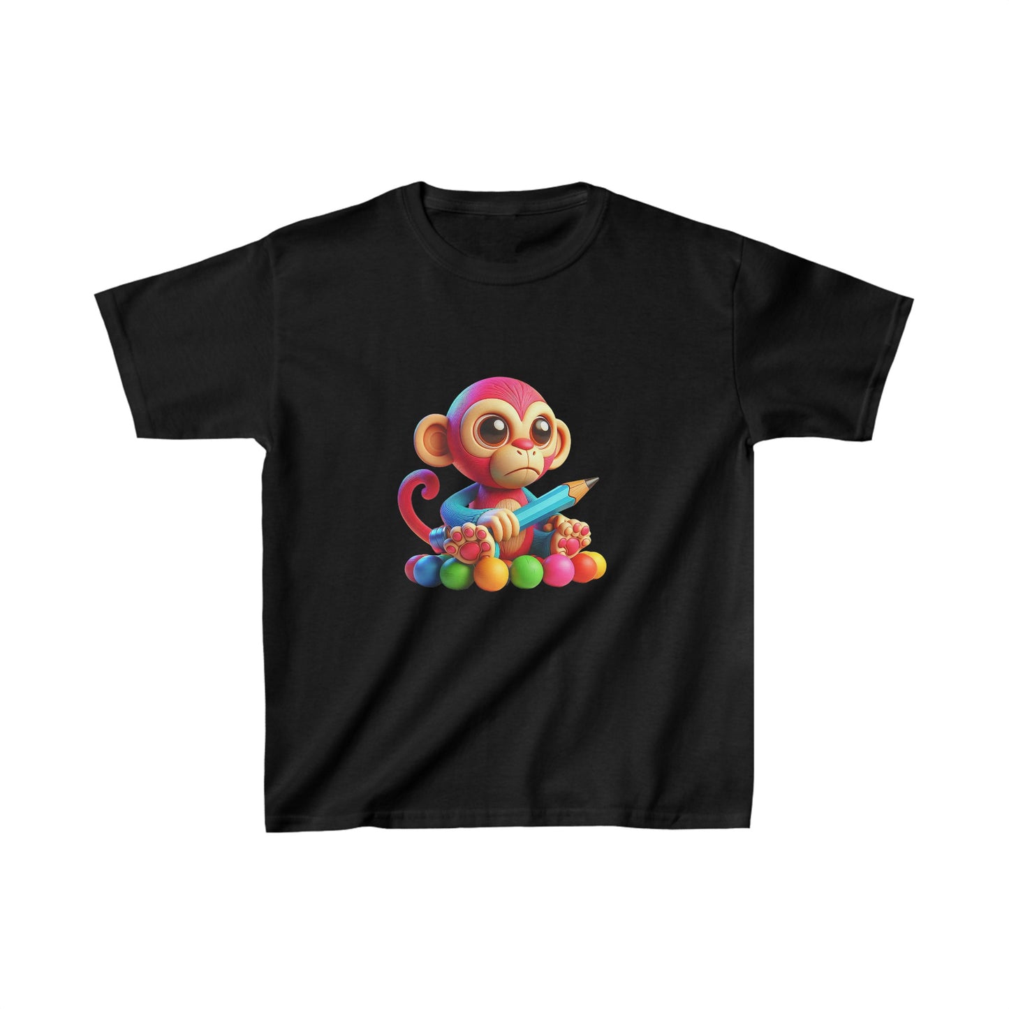 Singe étudiant | T-shirt en coton épais™ pour enfants