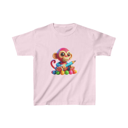 Singe étudiant | T-shirt en coton épais™ pour enfants