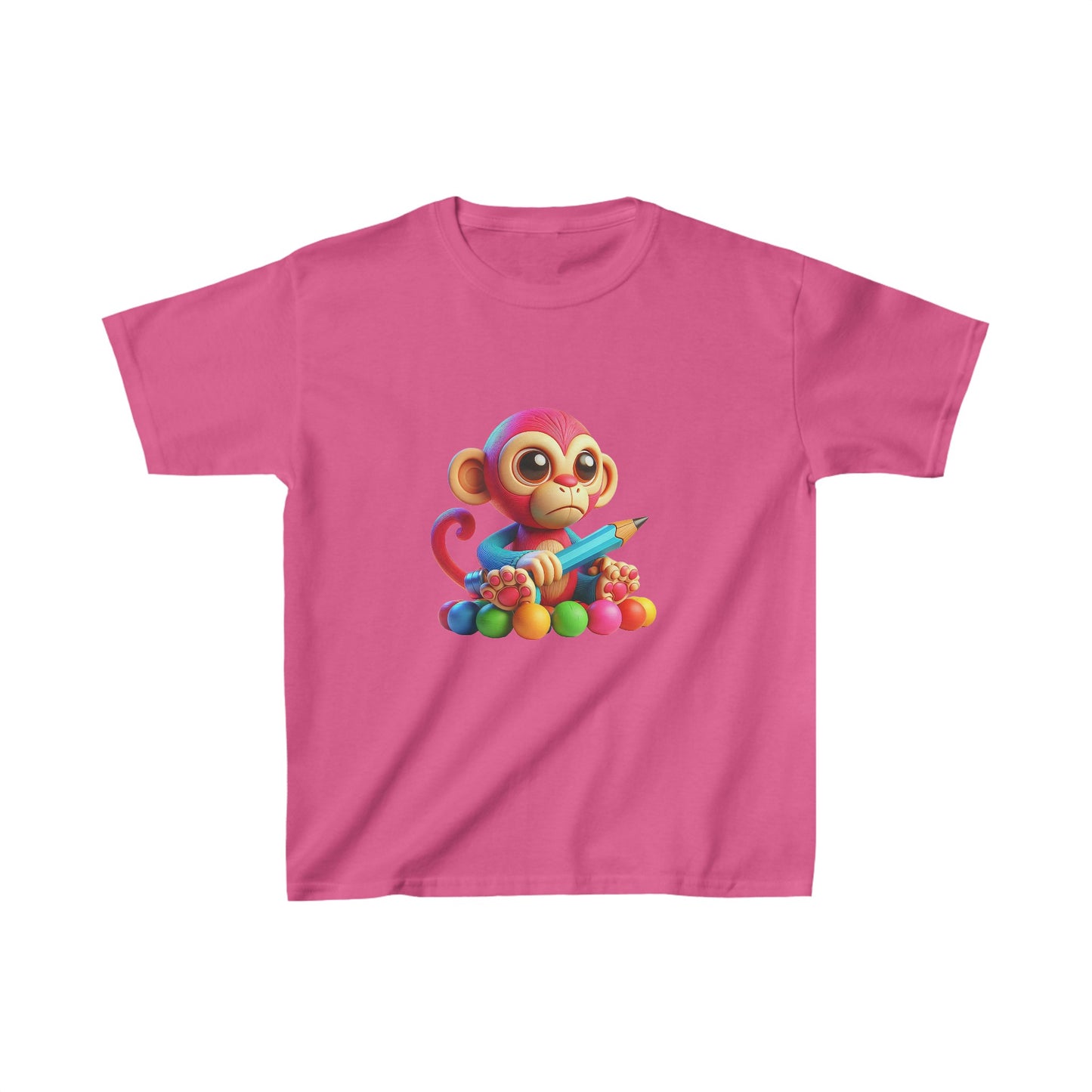 Singe étudiant | T-shirt en coton épais™ pour enfants