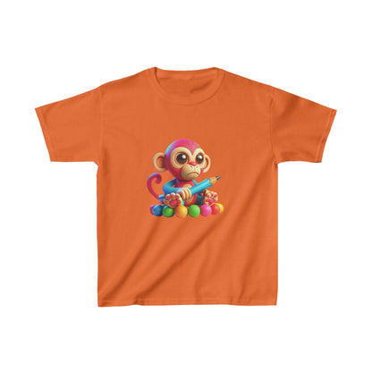 Singe étudiant | T-shirt en coton épais™ pour enfants