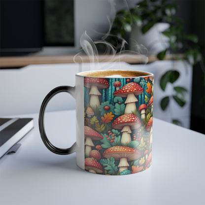 Vibrant Mushrooms | Color Morphing Mug, 11oz