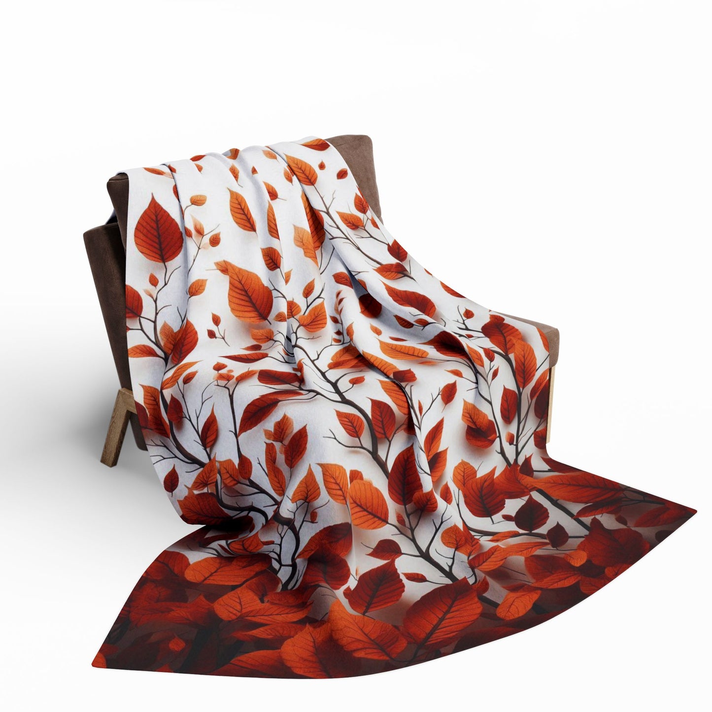 Auburn Fall Leaves | Arctic Fleece Blanket