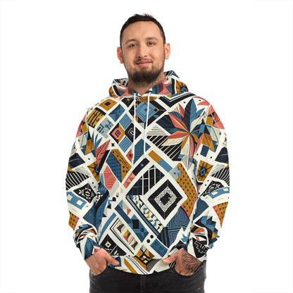 Sudadera unisex con estampado abstracto moderno y colorido