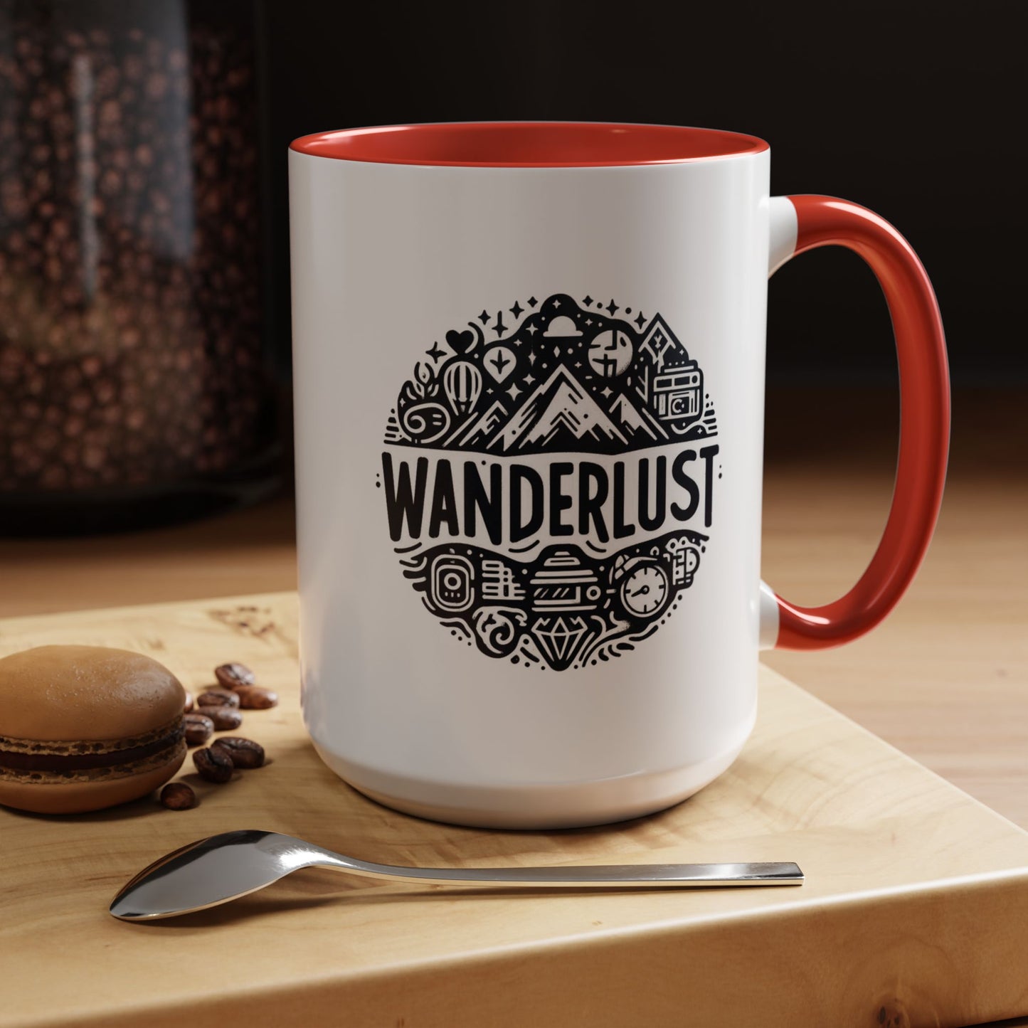 Wanderlust for the Travelling Soul | Accent Coffee Mug (11, 15oz)